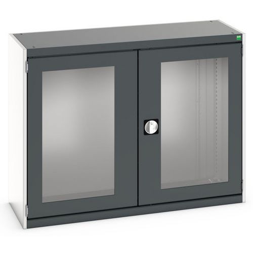 Skab Cubio 2 gennemsigtige døre H1000mm - Bott