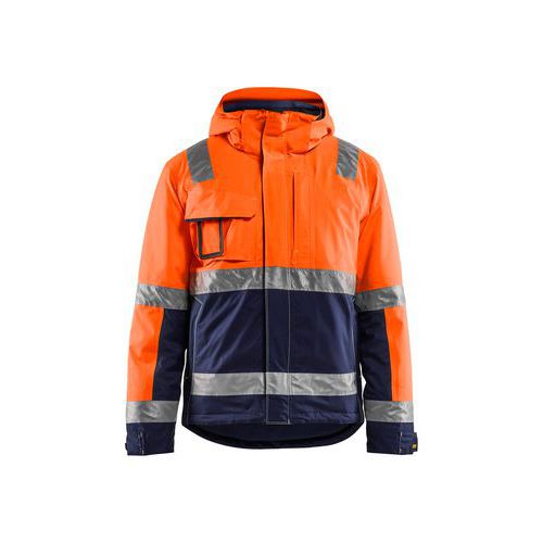 High Vis Vinterjakke High Vis Orange/Mellemgrå