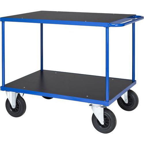 Bordvogn Rulle, 2 hylder, 500 kg - Manutan Expert Bordvogn Rulle, 2 hylder, 500 kg - Manutan Expert