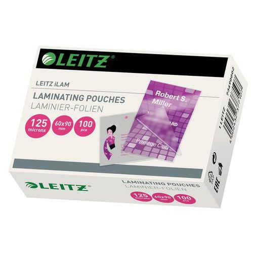 Laminat visitkort 60x90 125my, 100 stk – Leitz