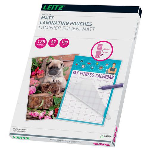 Laminat lav varme mat A3, 100/stk – Leitz