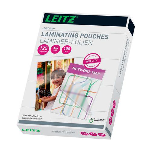 Laminat lav varme A6 125my, 100/stk – Leitz