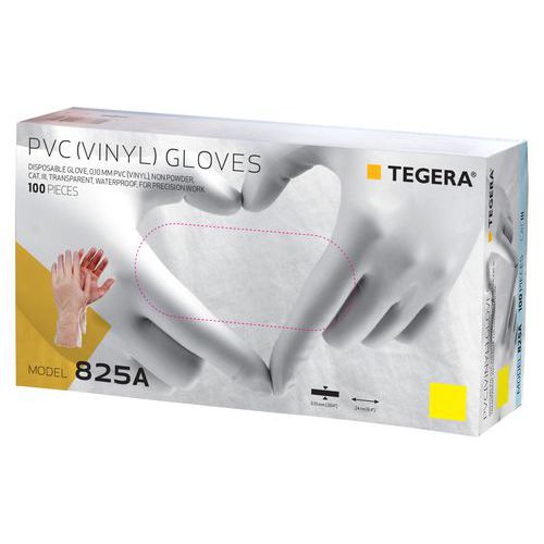 Engangshandsker 825A vinyl uden pudder - Tegera