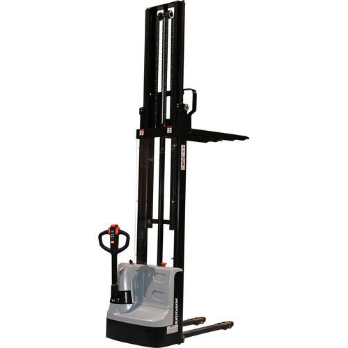 Fuldelektrisk stabler med litiumbatteri, 4000 mm - Silverstone