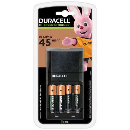 Oplader til genopladelige batterier, 15 minutter - CEF27 - Duracell