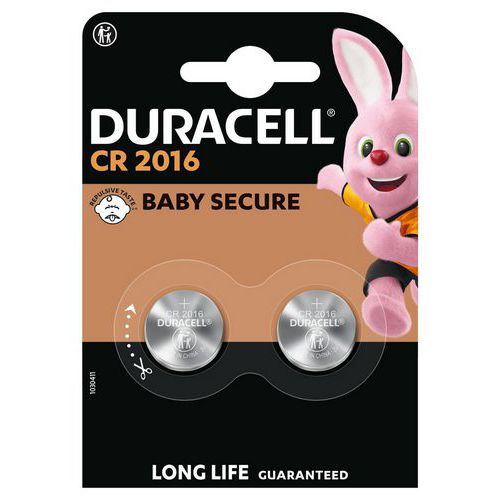 CR2016 Lithium Knapcelle Batterier - 2-Pak - Duracell