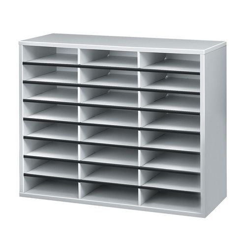Sorteringsreol med 24 rum, grå - Fellowes