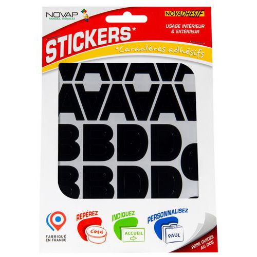 Selvklæbende bogstaver til tilpasset skiltning - højde 30 mm - Novap