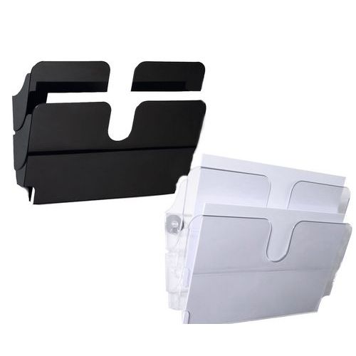Brochureholder væg FLEXIPLUS 2 A4L magnet - Durable