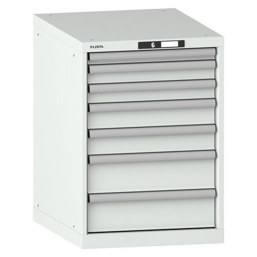 Værktøjsskab 27x36E, 564x725x800 mm, 7 skuffer - Lista