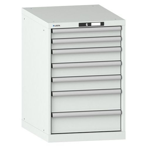 Værktøjsskab 27x36E, 564x725x850 mm, 7 skuffer - Lista