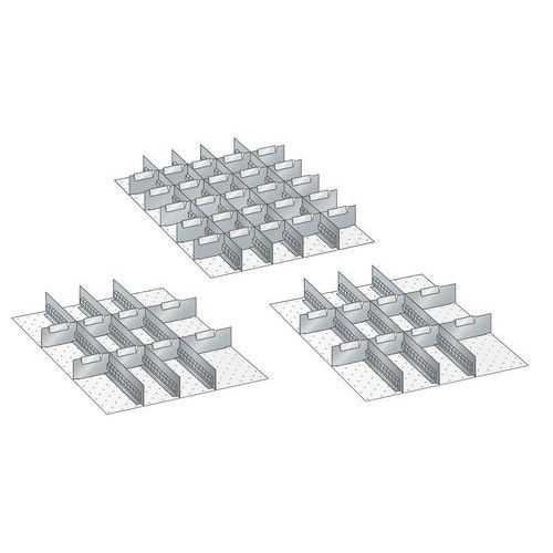 Skuffeindretning i metal til Værktøjsskuffesystem 27x36E - Lista