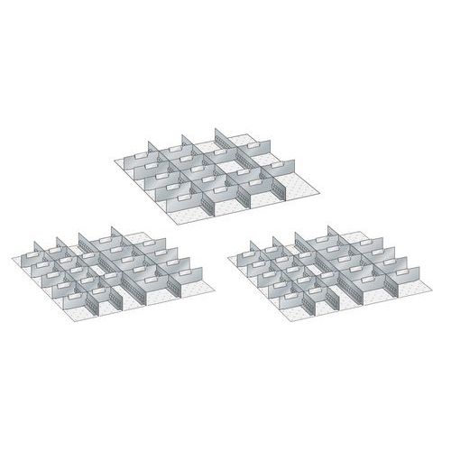 Skuffeindretning i metal til Værktøjsskuffesystem 36x36E - Lista