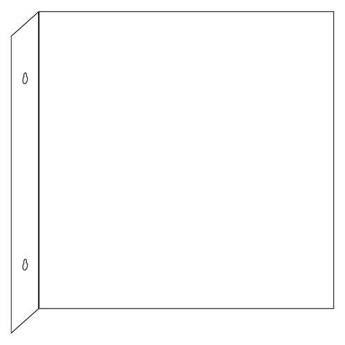 Vinkelbeslag til flagskilt - Systemtext