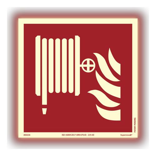 Skilt Supernova+ Brandhane - Systemtext