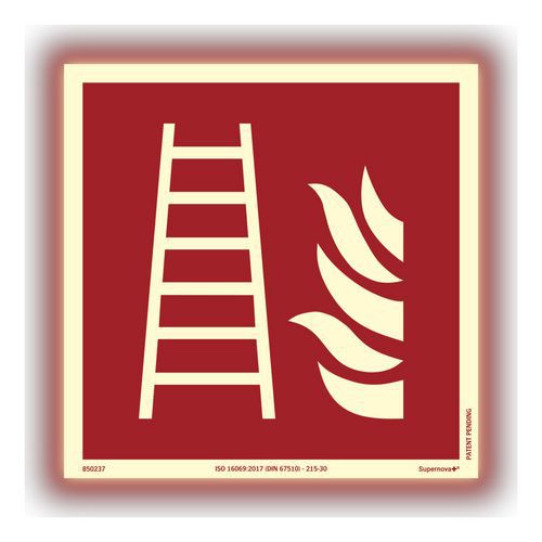 Skilt Supernova+ Brandstige - Systemtext