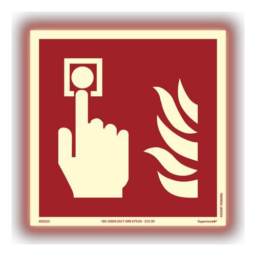 Supernova+ Brandalarmknap - Systemtext