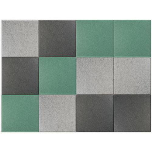 Kombinationssæt 12 vægpaneler i akustisk PET-filt - Smit Visual