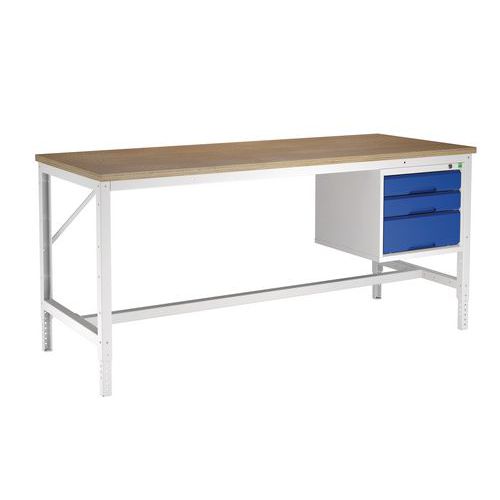Arbejdsbord Bott Verso – 3 skuffer