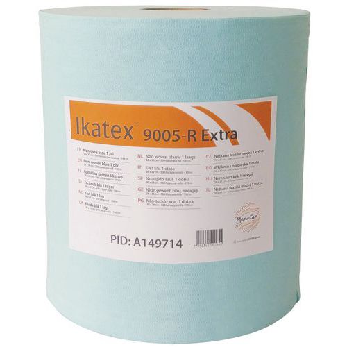 Profitextra mikrofiberrulle - 500 ark - blå - 38 x 30 cm - Ikatex