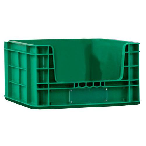 Plastkasse åben