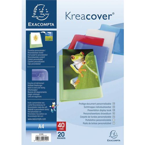 Kreacover A4 halvstiv præsentationsmappe