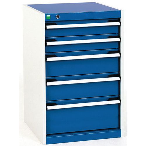 Skab med skuffer Cubio – 800x1050x650 mm – Bott