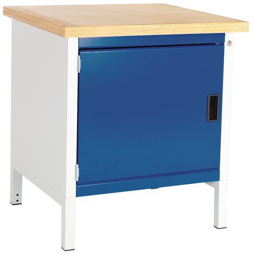 Arbejdsbord i bøgetræ Cubio – 6 skuffer – L1500 mm – Bott