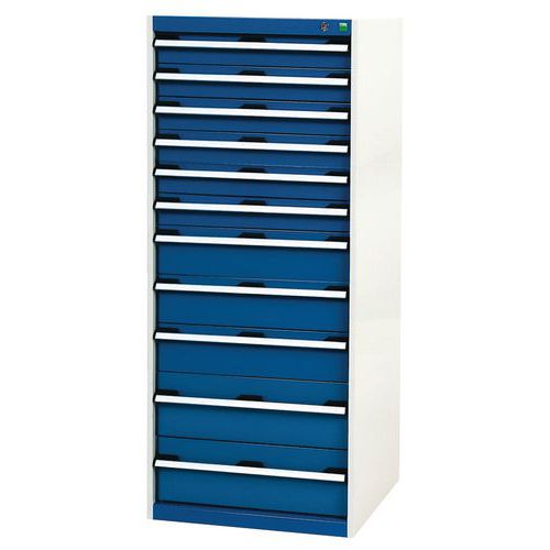 Skab med 11 skuffer Cubio 1600x650x750 mm – Bott