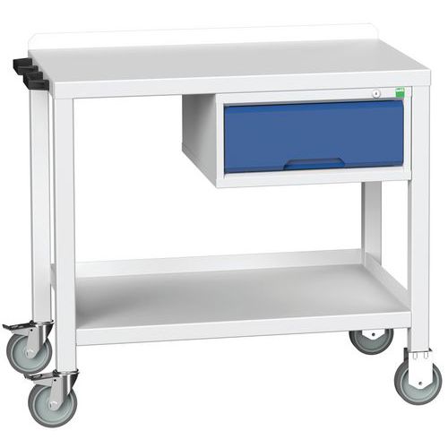 Arbejdsbord Verso rullende 1000x600x910mm stål - Bott