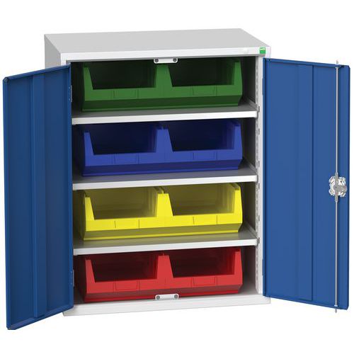 Skab Verso 800x550x1000mm med 8 skuffer – Bott