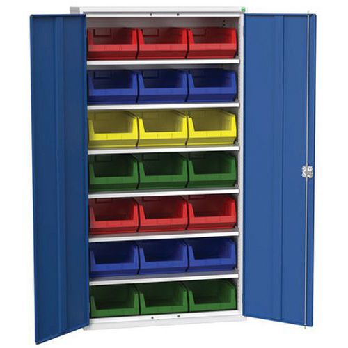 Skab Verso 1050x550x2000mm med 21 skuffer – Bott