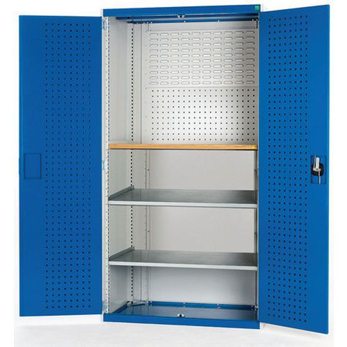 Skab Cubio med perforerede døre 1300x650x2000mm - Bott