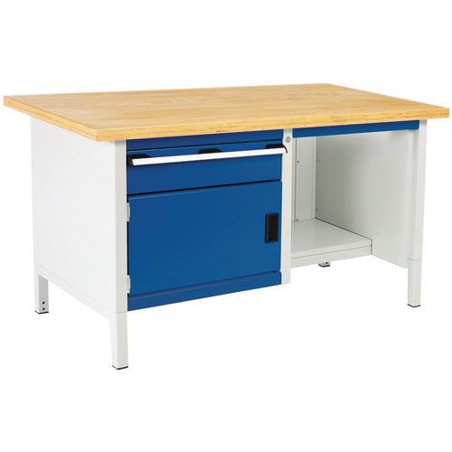 Cubio arbejdsbord i bøgetræ – 1 dør – 1 skuffe – L1500 mm – Bott