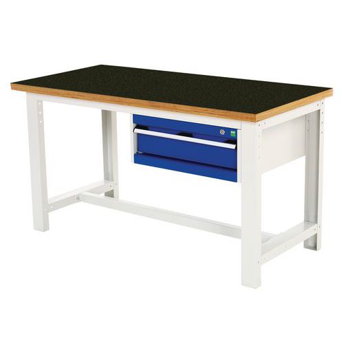 Cubio arbejdsbord med 1 skuffe – Bredde 150 cm – arfenol