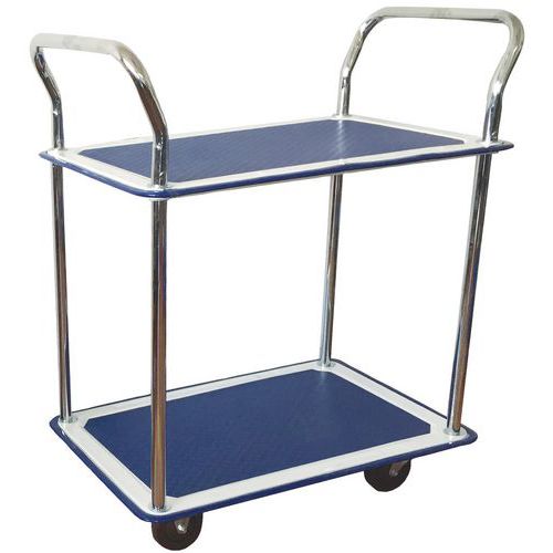 Bordvogn med 2 hylder 120 kg Manutan Bordvogn med 2 hylder 120 kg Manutan