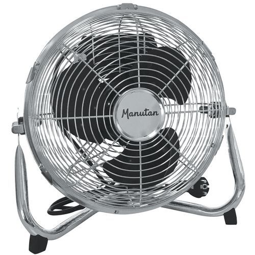 Fritstående cirkulationsventilator/ventilator, forkromet - Manutan