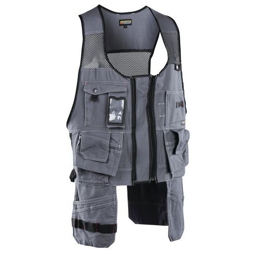 Håndværker Vest Sort