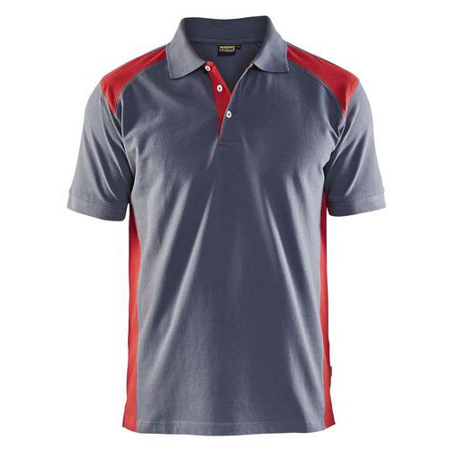 Poloshirt Grå/Rød