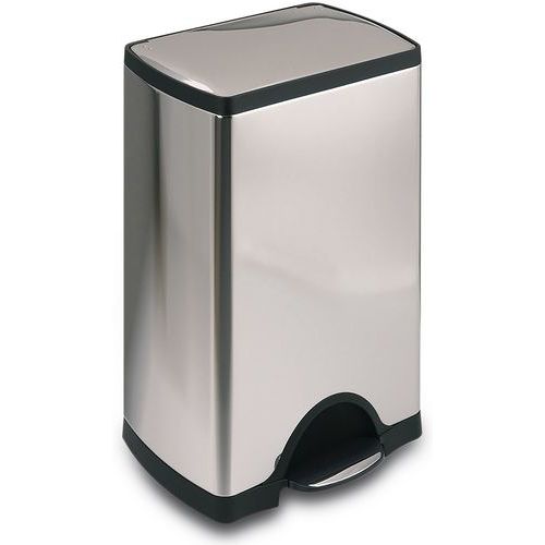 Rektangulær affaldsspand m/pedal 38-50 L - Simplehuman