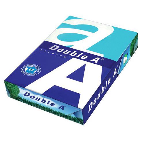 Papir dobbelt A - A4 - 80 g/m² - Pakke med 500 ark Papir dobbelt A - A4 - 80 g/m² - Pakke med 500 ark