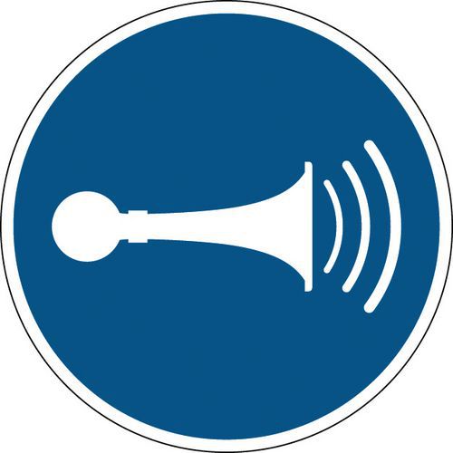 Obligatorisk tegn - lydsignal - stift