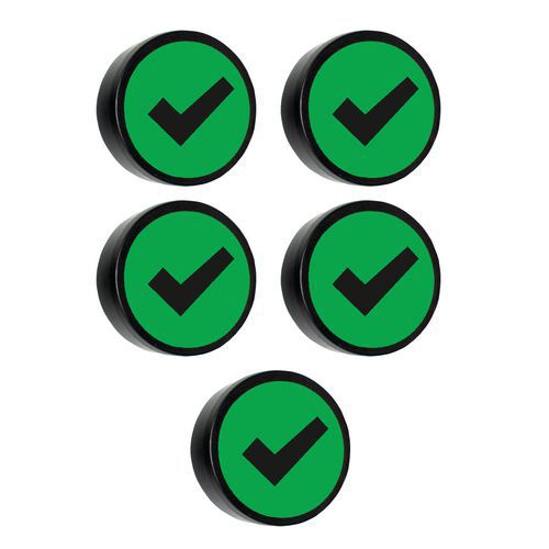 Rund magnet med Verified symbol
