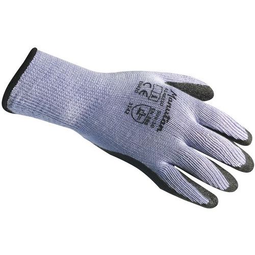 Pakke med 10 strikkede handsker med latexbelægning - Manutan Expert
