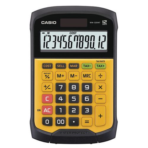 Vandtæt og støvtæt lommeregner - WM320MT - Casio Vandtæt og støvtæt lommeregner - WM320MT - Casio
