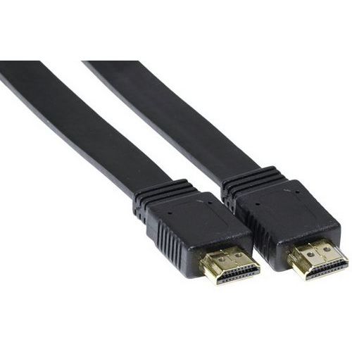 HDMI-kabel Sort, fladt, højhastigheds 1,50 m