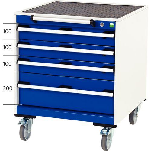 Mobilt skuffeskab Cubio - Bredde 65 cm
