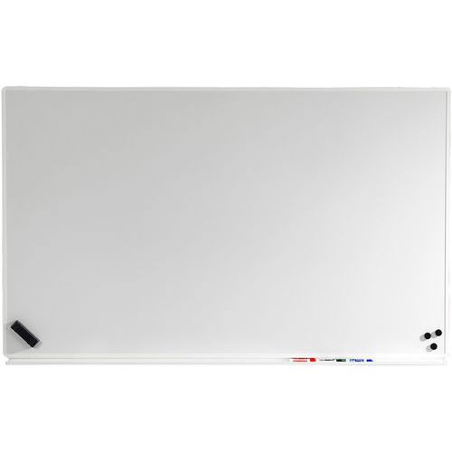 Whiteboard Uniti med hvid ramme og penneholder - Abstracta Whiteboard Uniti med hvid ramme og penneholder - Abstracta