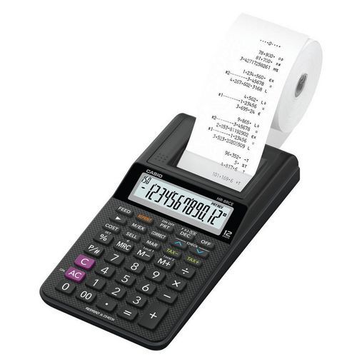 Lommeregner med printer - HR-8 RCE LCD 12 cifre - Casio Lommeregner med printer - HR-8 RCE LCD 12 cifre - Casio