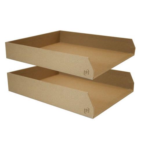 Pakke med 2 brevkasser A4+ Savana kraft - Oxford Pakke med 2 brevkasser A4+ Savana kraft - Oxford